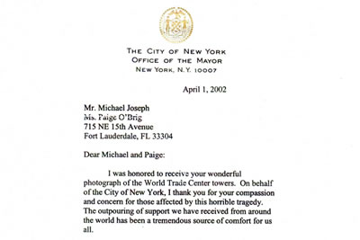 MAYOR MICHAEL BLOOMBERG